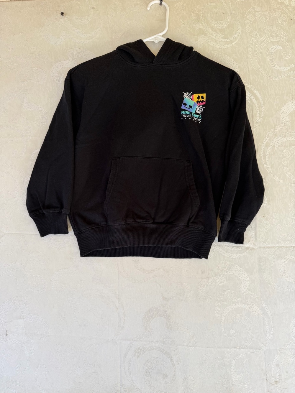 Kids Black Minecraft  hoodie